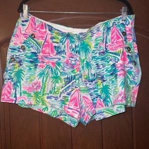 Lilly Pulitzer Marina Knit Short sz 16 Salt in the Air